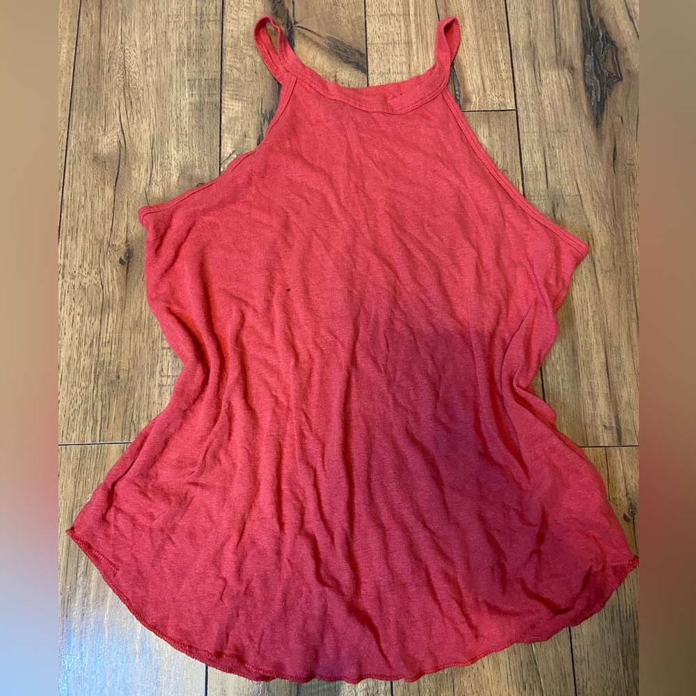 Abercrombie & Fitch Orange Pink Asymmetrical Tank Top